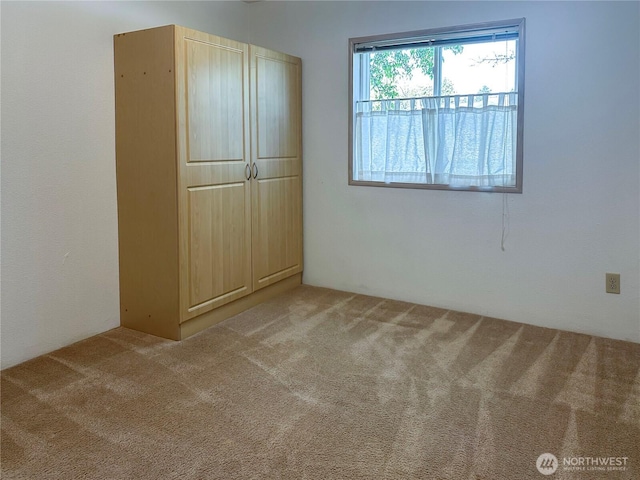 unfurnished bedroom featuring carpet