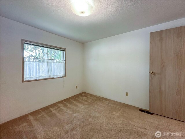 empty room featuring light colored carpet