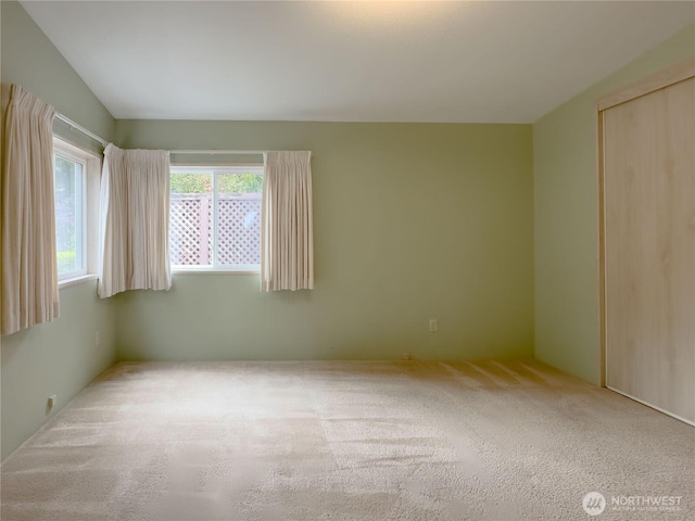 view of carpeted empty room
