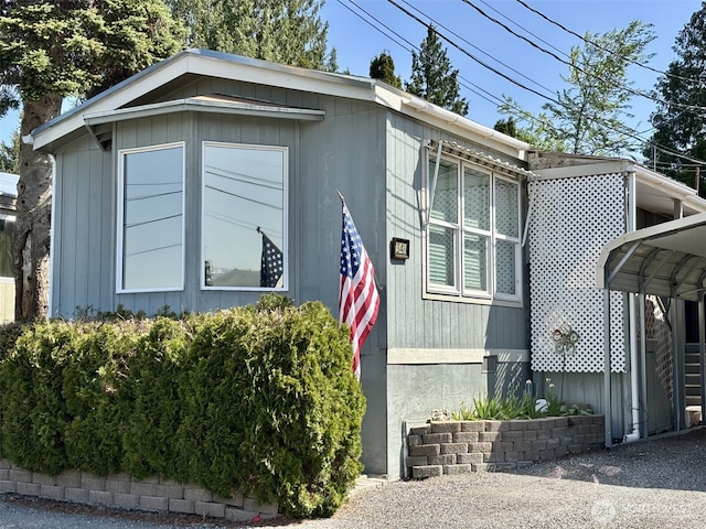 view of home's exterior
