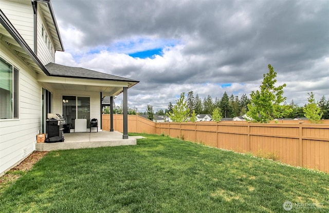 6318 230th Avenue Ct E, Buckley, WA 98321 - view of yard featuring a fenced backyard and a patio