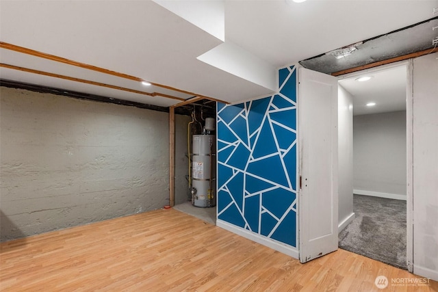 1812 N Pearl St, Centralia, WA 98531 - finished basement with recessed lighting, water heater, and wood finished floors