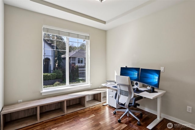 13218 106th Pl NE, Kirkland, WA 98034 - home office featuring wood finished floors