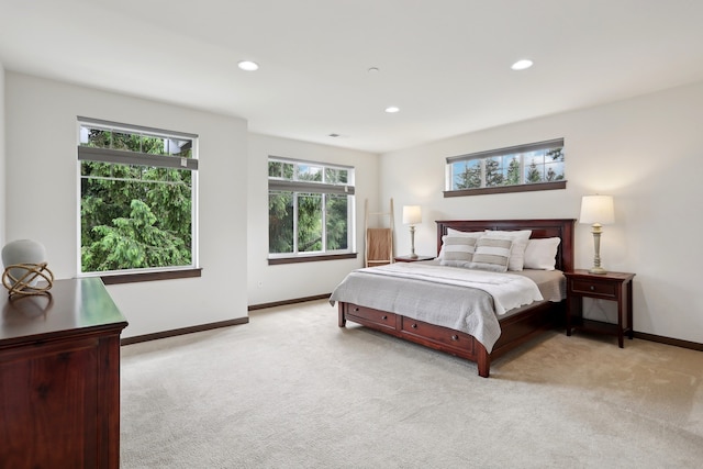 14835 NE 11th Pl, Bellevue, WA 98007 - bedroom with carpet floors, baseboards, and recessed lighting