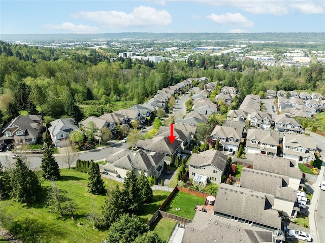 1206 S 36th Pl, Renton, WA 98055 - aerial overview of property's location with nearby suburban area