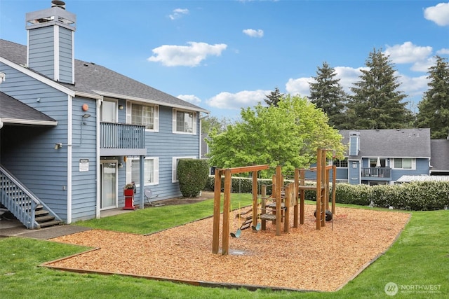 16817 Larch Way Unit B202, Lynnwood, WA 98037 - community playground featuring a lawn