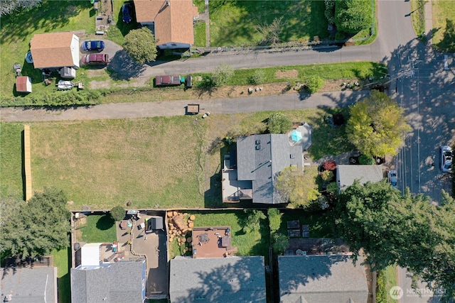 aerial view featuring a residential view