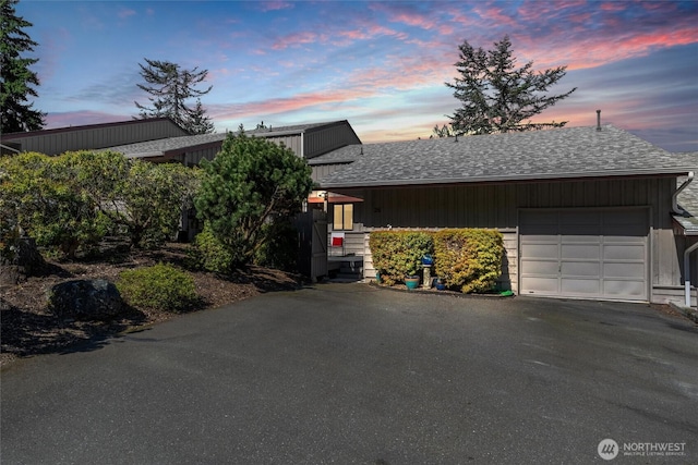 1 Morning Beach Dr Unit 26, Bellingham, WA 98229 - view of front of home featuring a garage, a shingled roof, and driveway