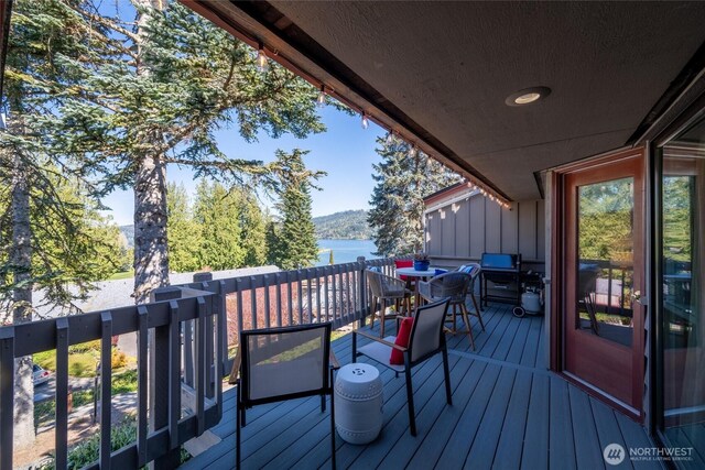1 Morning Beach Dr Unit 26, Bellingham, WA 98229 - wooden terrace with a water view