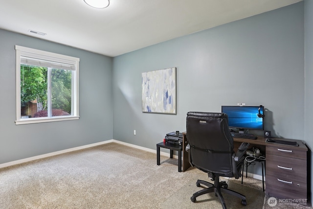 25510 SE 275th Pl, Maple Valley, WA 98038 - office area featuring light carpet and baseboards