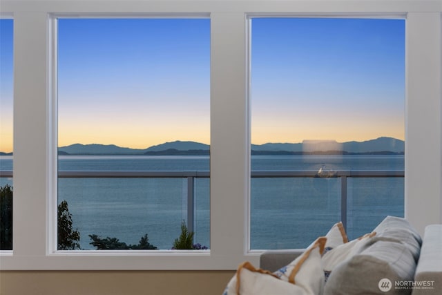 192 Fay Ln, Camano Island, WA 98282 - property view of water featuring a mountain view
