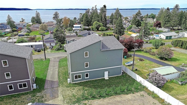 152 Henning Dr, Camano Island, WA 98282 - aerial view of residential area featuring a large body of water