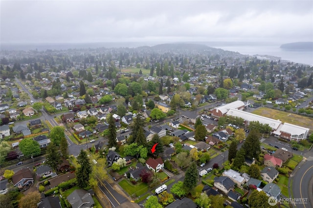 drone / aerial view featuring a residential view