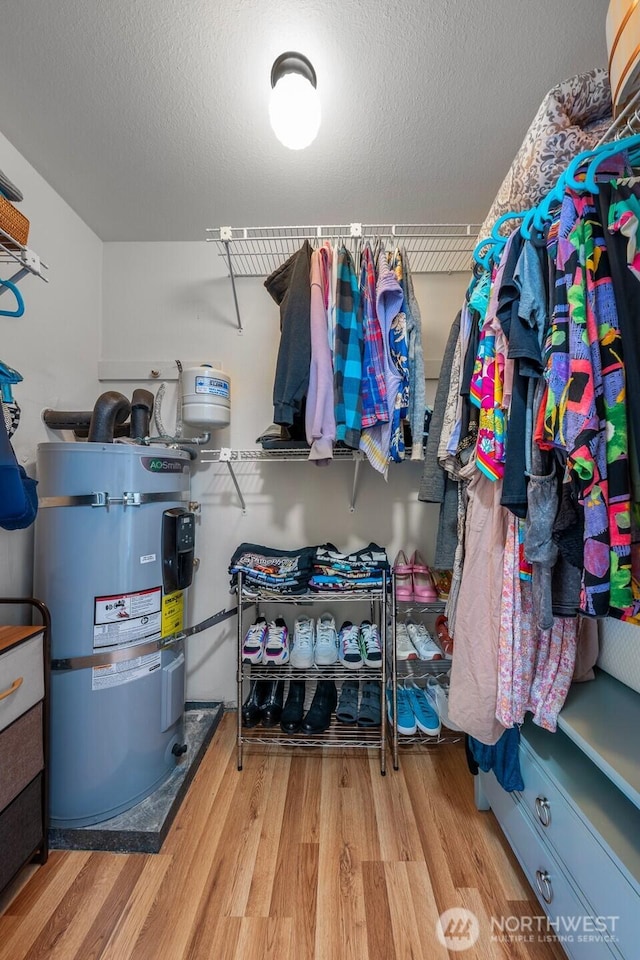 interior space featuring water heater