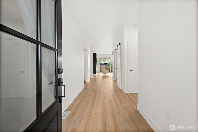 1322 114th St S, Tacoma, WA 98444 - foyer entrance with baseboards, recessed lighting, light wood finished floors, and visible vents