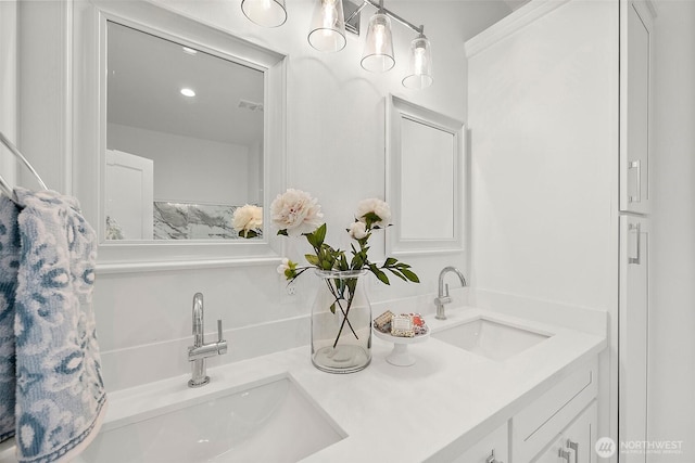 1322 114th St S, Tacoma, WA 98444 - bathroom featuring double vanity and a sink