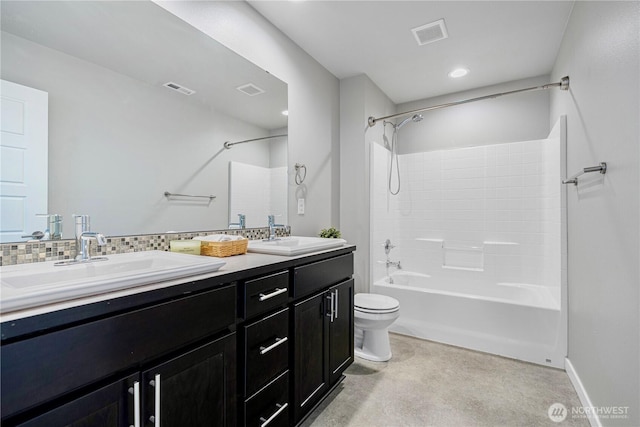 3804 193rd Pl SE, Bothell, WA 98012 - full bathroom featuring toilet, visible vents, and a sink