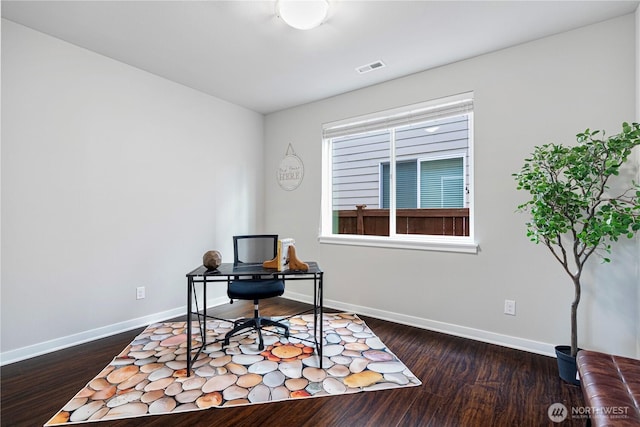 3804 193rd Pl SE, Bothell, WA 98012 - home office with wood finished floors, visible vents, and baseboards
