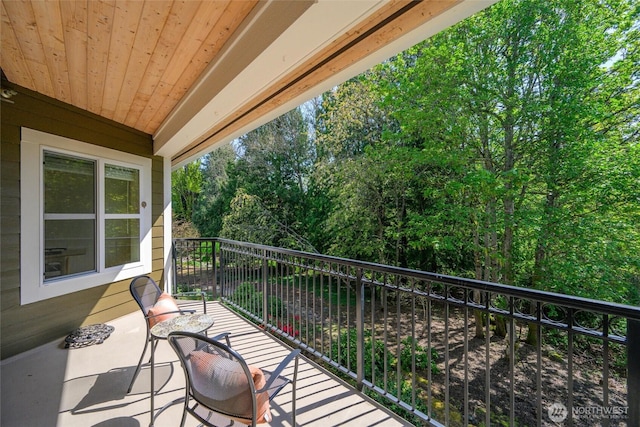 view of balcony