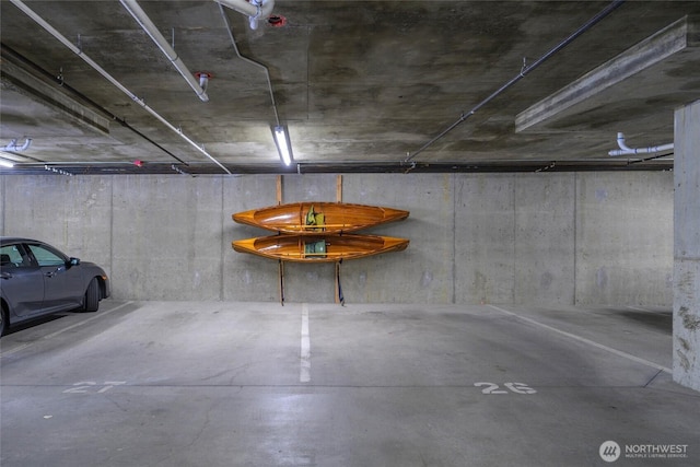 view of parking deck