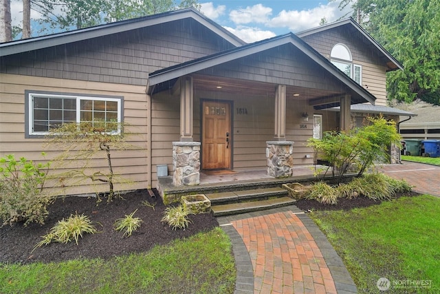 craftsman house with a porch