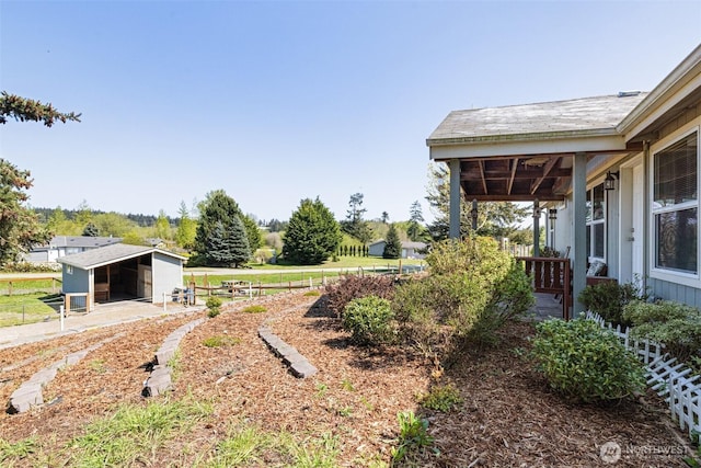 103 Secluded Way, Sequim, WA 98382 - view of yard with fence and an outbuilding