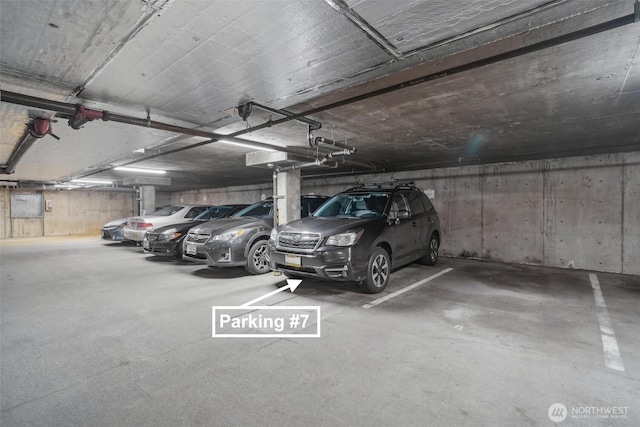 view of parking deck