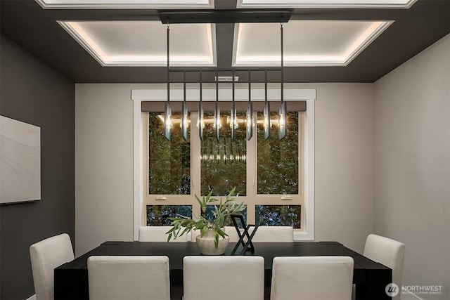 view of dining space