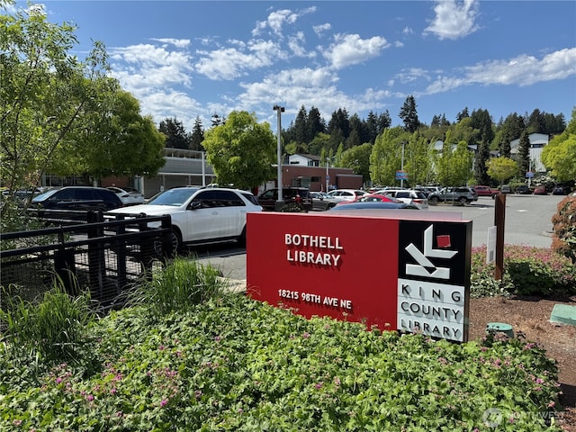 view of uncovered parking lot