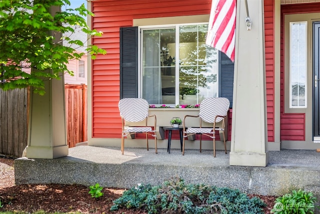 view of patio / terrace with fence