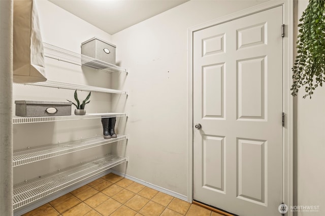 view of storage area