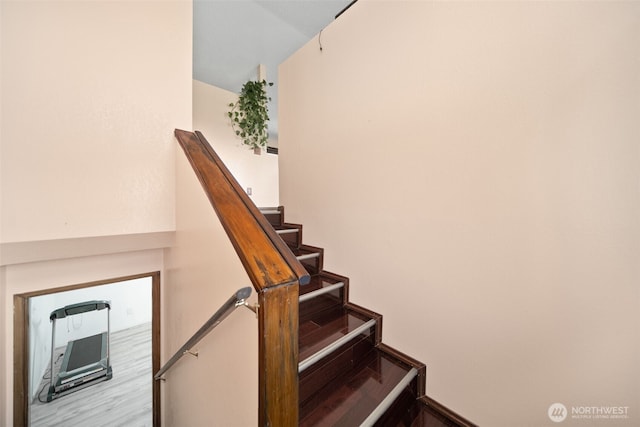 view of stairway