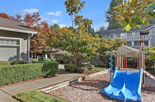 view of jungle gym