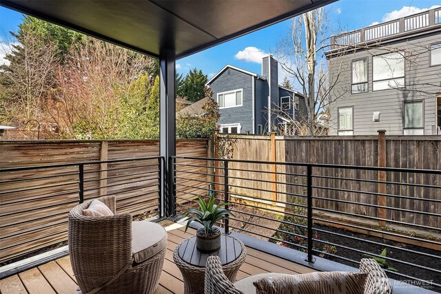 340 6th Ave, Kirkland, WA 98033 - wooden deck featuring a fenced backyard
