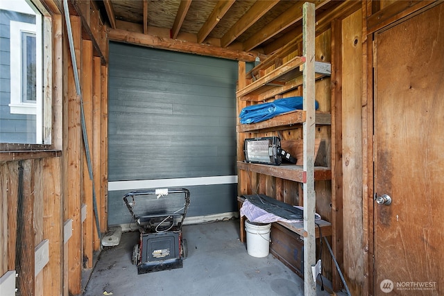 view of storage