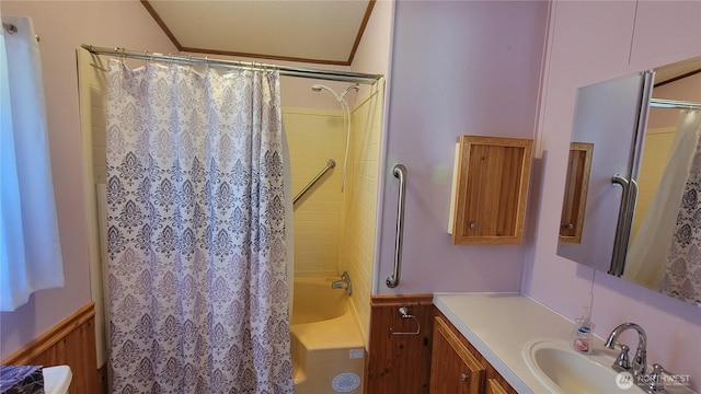 151 W Nikula Rd, Winlock, WA 98596 - bathroom with shower / bath combination with curtain and vanity