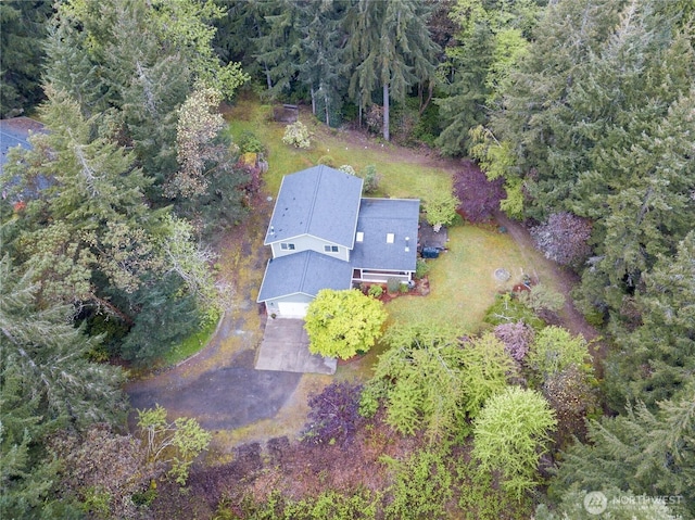 view from above of property