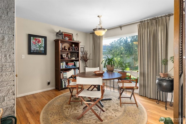 330 15th St, Snohomish, WA 98290 - dining area with light wood-style floors and baseboards