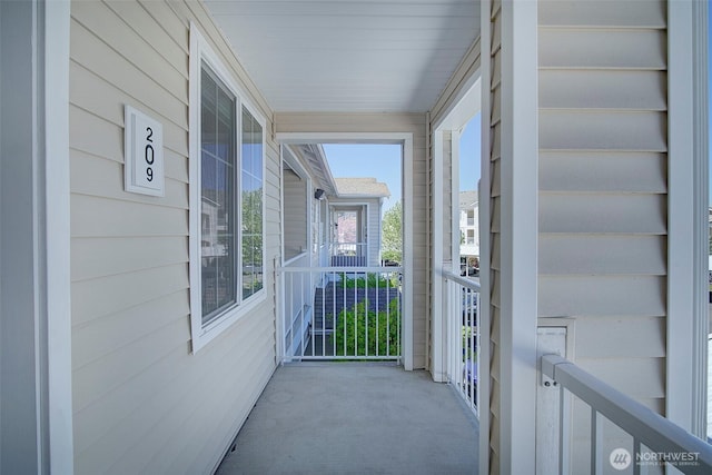 balcony with covered porch