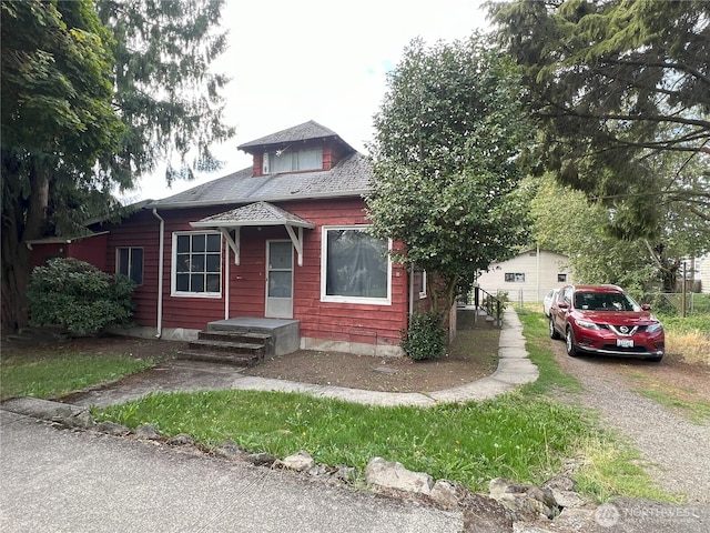 view of bungalow-style home