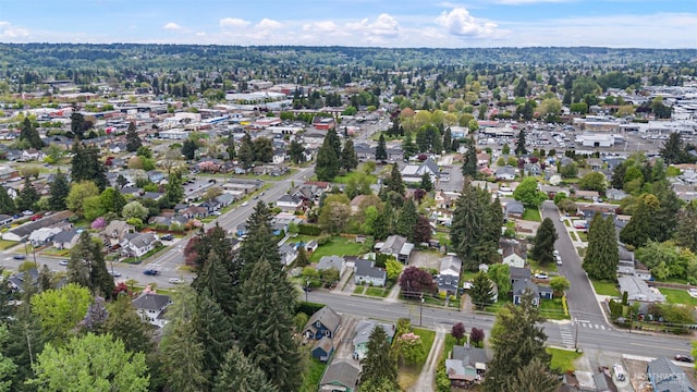 aerial view featuring a residential view
