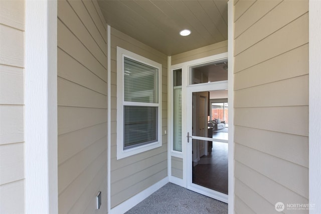 view of entrance to property