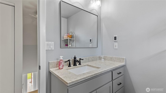 bathroom featuring vanity