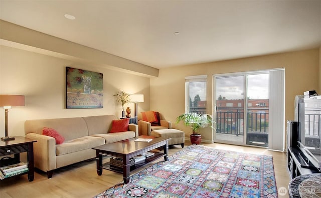 1400 N 80th St, Seattle, WA 98103 - living room featuring light wood-style flooring