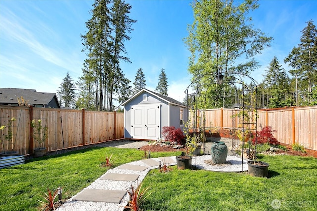 22125 Jameson Ave NW, Poulsbo, WA 98370 - view of yard with a storage shed and an outbuilding