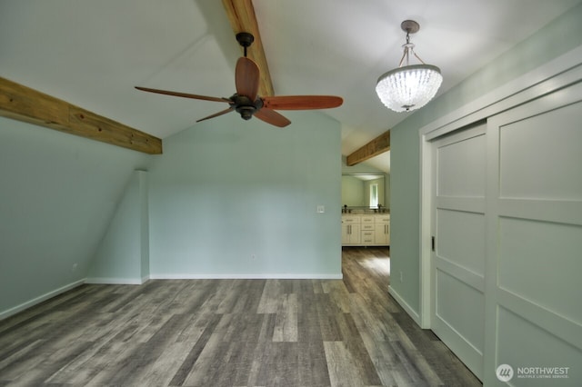 41 SE Wildcat Cove Rd, Shelton, WA 98584 - unfurnished living room featuring wood finished floors, a ceiling fan, and baseboards