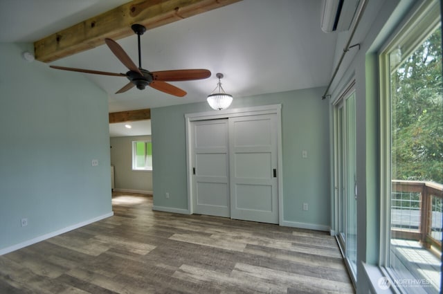 41 SE Wildcat Cove Rd, Shelton, WA 98584 - unfurnished room with a ceiling fan, wood finished floors, and baseboards