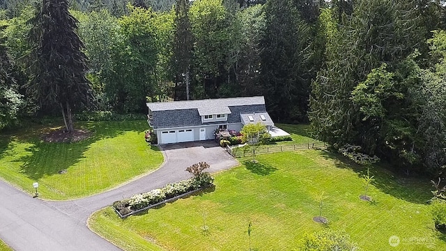 41 SE Wildcat Cove Rd, Shelton, WA 98584 - aerial view of property and surrounding area with a forest