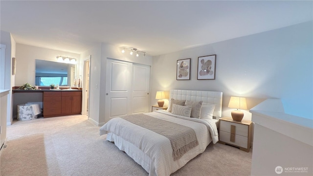 7309 Sand Point Way NE Unit B727, Seattle, WA 98115 - bedroom featuring a closet and light carpet