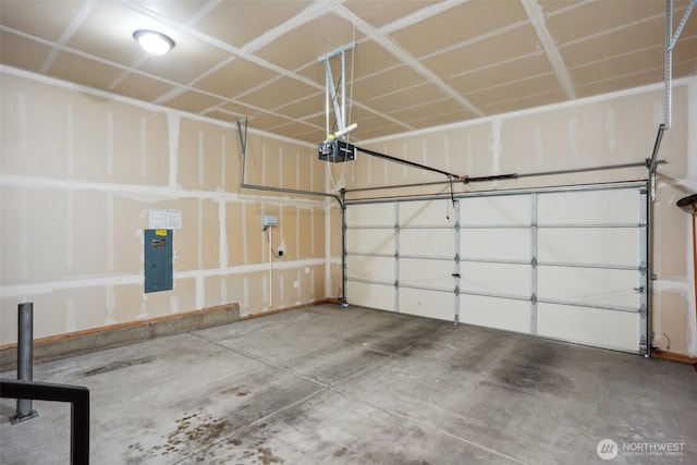 14431 22nd Avenue Ct E, Tacoma, WA 98445 - garage with a garage door opener and electric panel